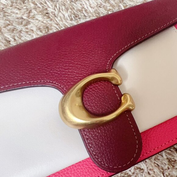 COACH Tabby 26 Small Color-Block Leather Shoulder Bag - Picture 11 of 14